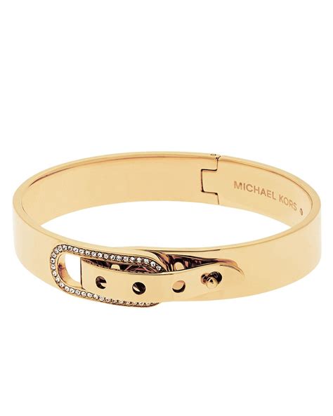 michael kors gold buckle bangle|Michael Kors bangle sale.